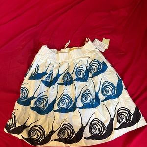 NWT Anthropologie Maeve Swirled Snail Skirt Size XS